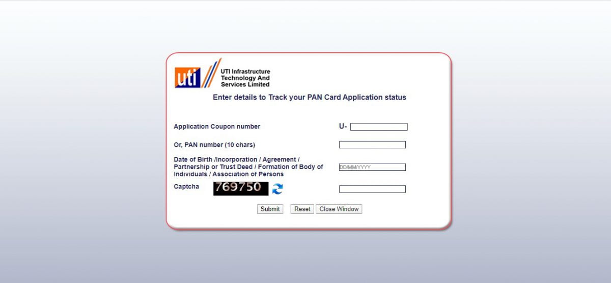 How to check PAN card status | Track PAN application status