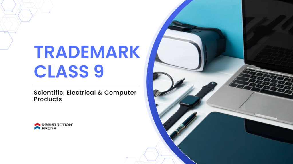 Image showcasing Trademark Class 9 Scientific, Electrical and Computer Products List